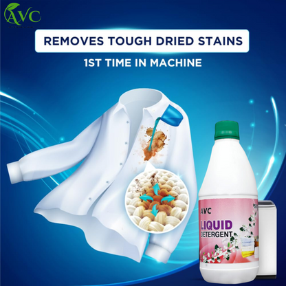 AVC Liquid Detergent for Superior Stain Removal and Fresh Fabrics (500ml)