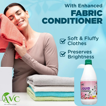 AVC Liquid Detergent for Superior Stain Removal and Fresh Fabrics (500ml)