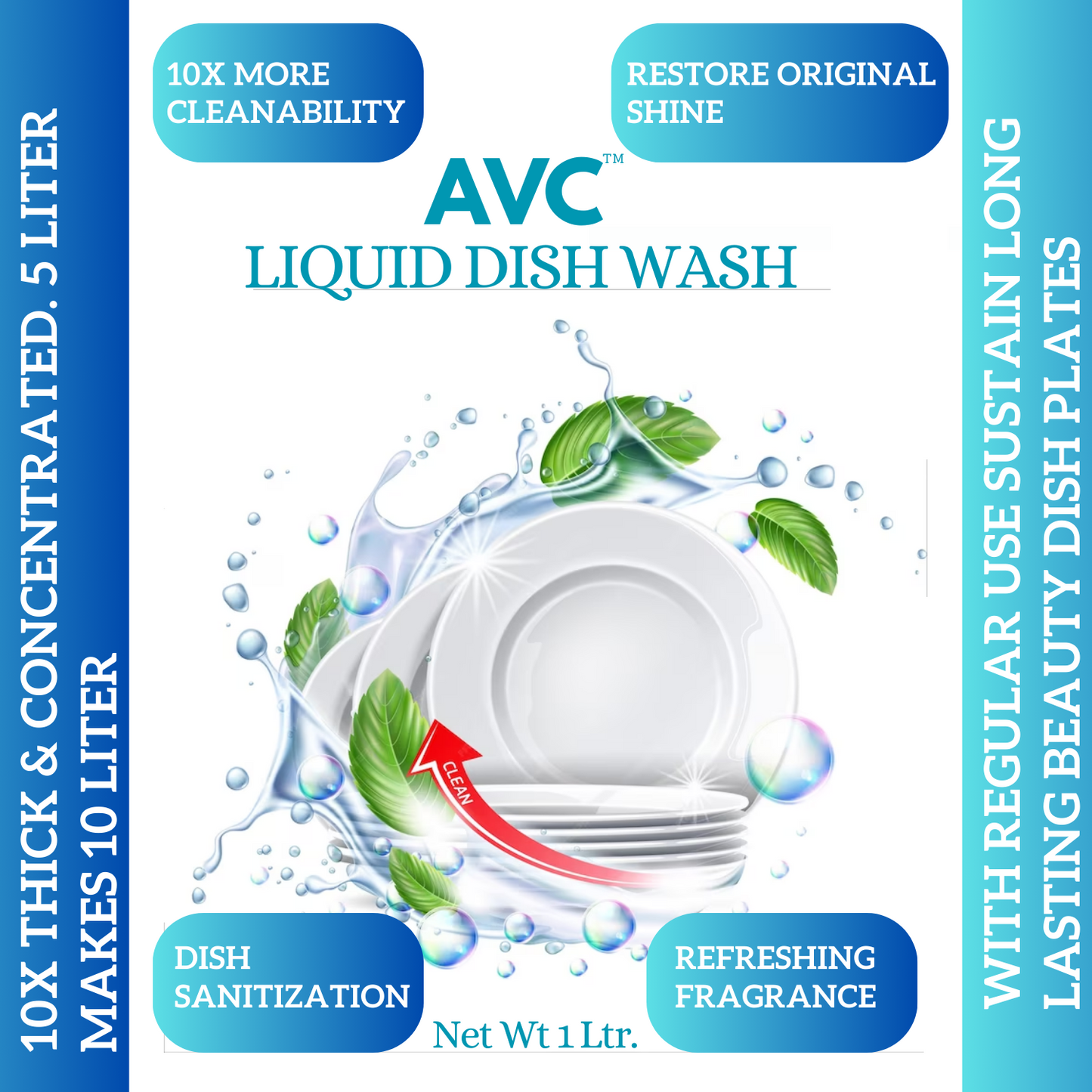 "AVC Liquid Dish Wash: Effortless Cleaning Power in Every Drop"