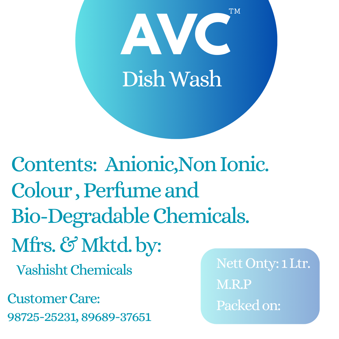 "AVC Liquid Dish Wash: Effortless Cleaning Power in Every Drop"